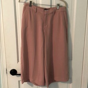 Crop wide legs dusted pink